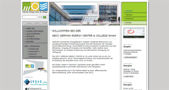 Desktop Screenshot of german-energy-center.com